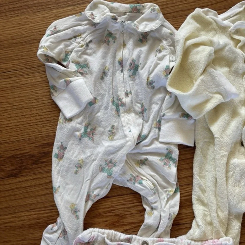 Large Lot 3-6 Months Baby Girl Clothes Carter's Pajama‎ Pants W Other Sleepers